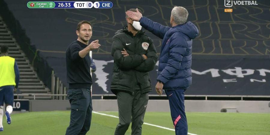 Perkelahian 2 Pelatih di Laga Tottenham Vs Chelsea, Mourinho Sindir Lampard Hanya Cerewet Saat Timnya Menang