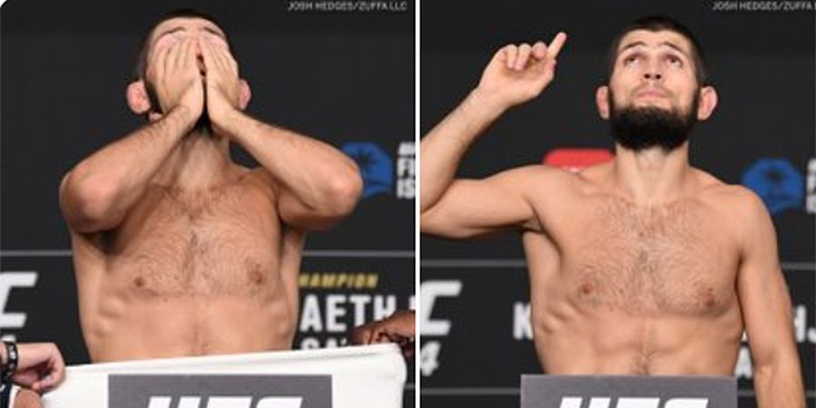 UFC 254 - Wajah Tegang Khabib Nurmagomedov Bikin Penggemar Khawatir Dia Akan Kalah