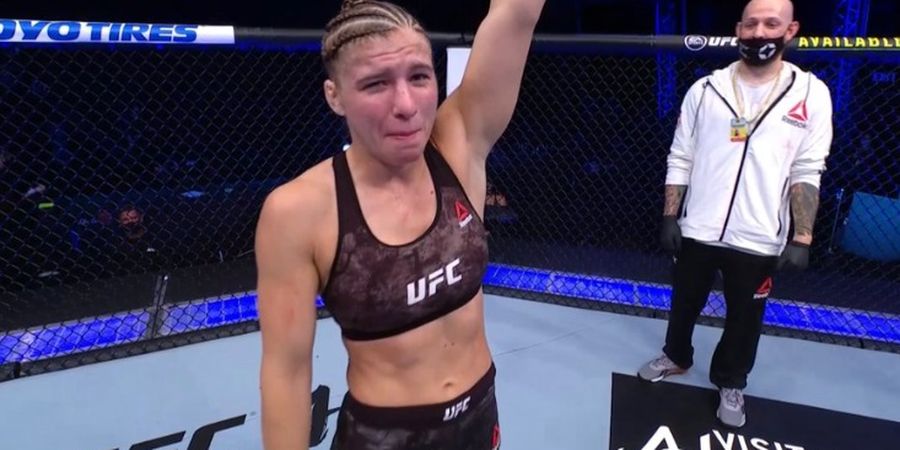 Hasil UFC 254 - Tak Butuh Jurus Andalan, Debutan Miranda Maverick Bikin Remuk Hidung Liana Jojua