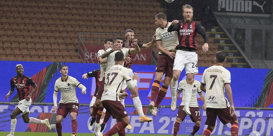 Hasil Liga Italia - Drama 6 Gol, Brace Zlatan Ibrahimovic Tak Cukup Menangkan AC Milan atas AS Roma