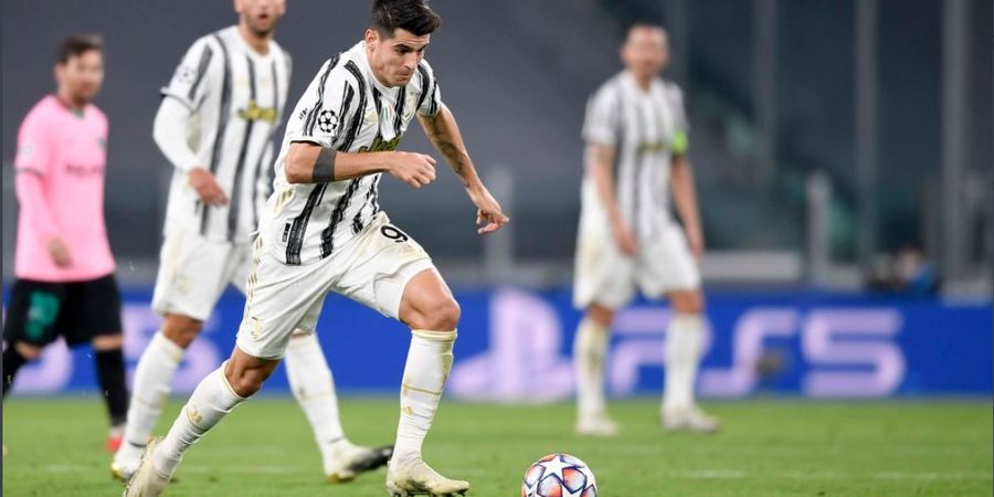 Hasil Babak I - Diwarnai Backheel Konyol Alvaro Morata, Juventus Sementara Unggul 1-0