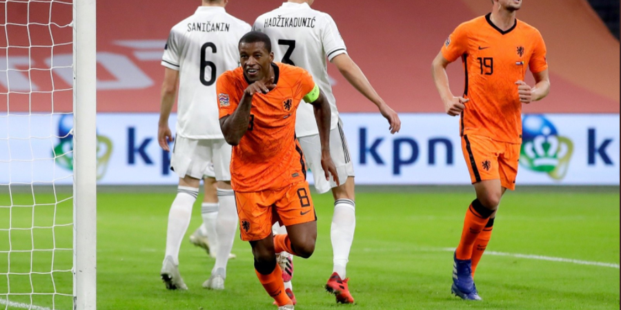 Hasil UEFA Nations League - Georginio Wijnaldum Cetak Brace, Frank de Boer Raih Kemenangan Perdana Bersama Belanda