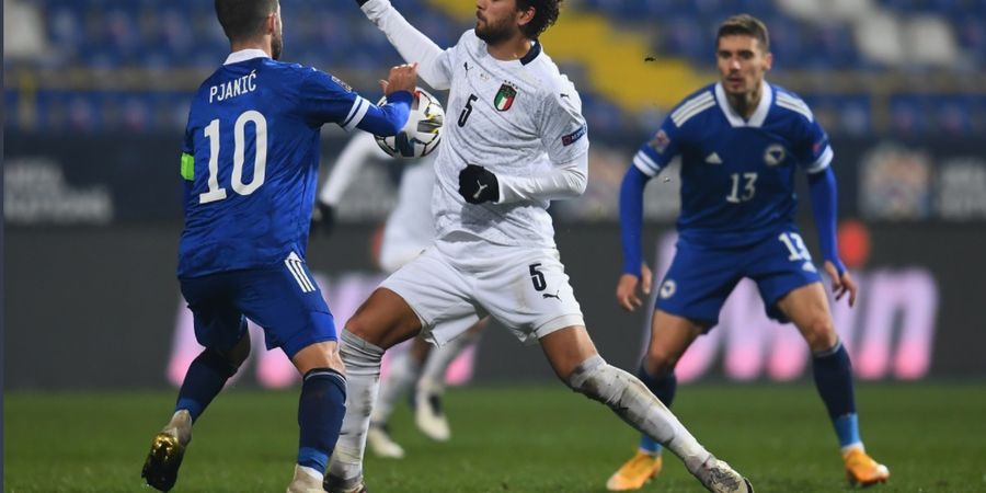 Hasil UEFA Nations League - Buangan AC Milan Kirim Italia ke Semifinal