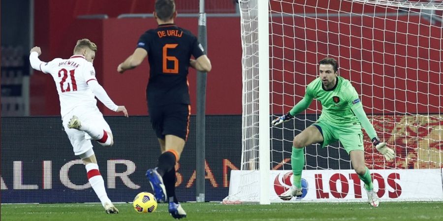 Hasil UEFA Nations League - Belanda Menang Sia-sia di Markas Polandia