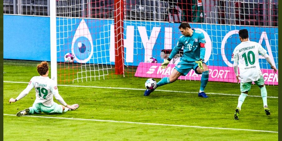 Hasil Bundesliga - Coman dan Neuer Selamatkan Bayern Muenchen dari Teror Bremen