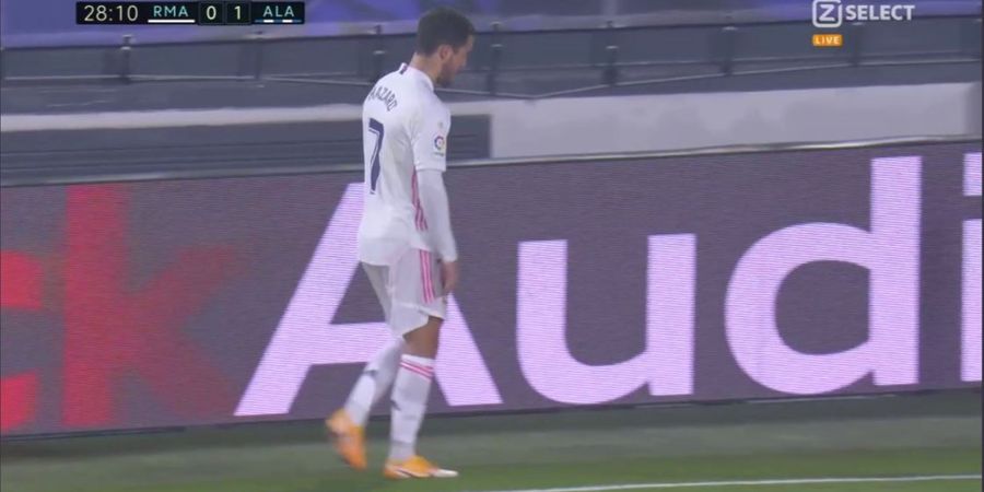 Babak I Real Madrid Vs Alaves - Eden Hazard Cedera Lagi, Los Blancos Tertinggal 0-1