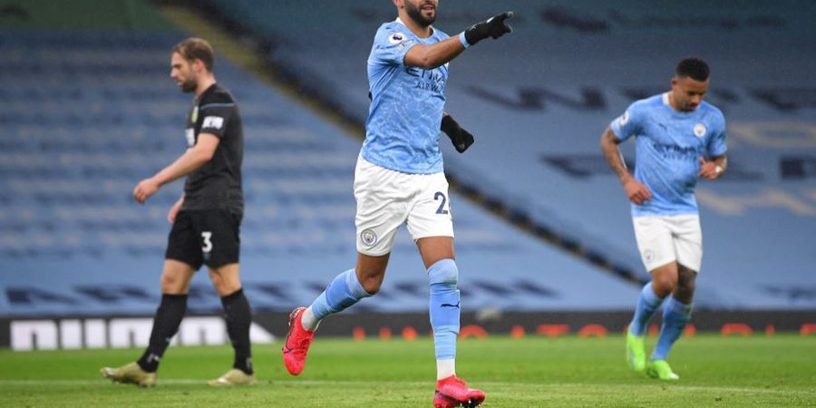 Cetak Hat-trick dan Jadi MOTM di Laga Man City Vs Burnley, Riyad Mahrez Ukir 4 Catatan Menawan