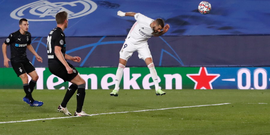 Hasil Babak I - Karim Benzema Nyekor 2 Kali Pakai Kepala, Peluang Real Madrid Lolos Terbuka Lebar