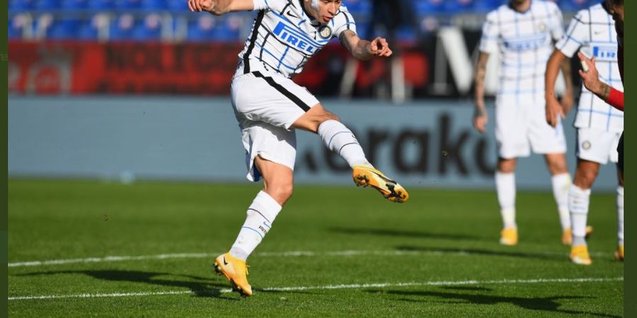 Hasil Liga Italia - Gol dan Assist 7 Menit Nicolo Barella Bikin Inter Milan Menang Comeback atas Cagliari