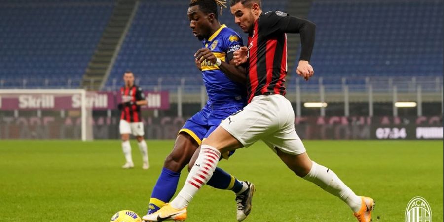 Hasil Babak I AC Milan Vs Parma - Bek Debutan Jadi Petaka, Rossoneri Tertinggal 0-1