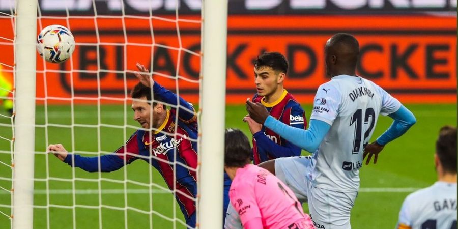 Ditahan Imbang Valencia, Messi Justru Sukses Samai Rekor Legendaris Pele