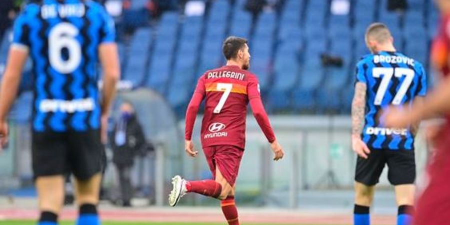 Gol Lorenzo Pellegrini Benar-benar ke Ujung Gawang, Inter Diam di Markas Roma