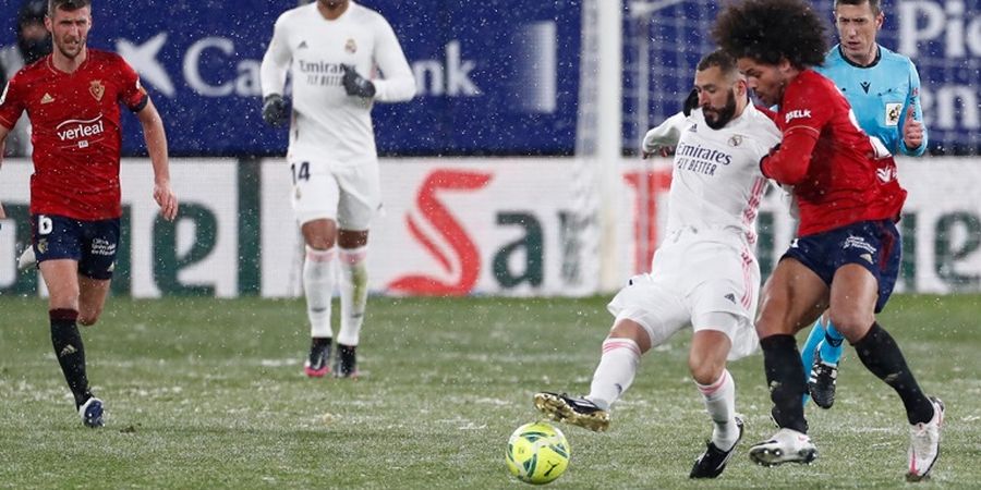 Usai Hadapi Osasuna di Tengah Badai Salju, Real Madrid Tak Bisa Pulang ke Santiago Bernabeu
