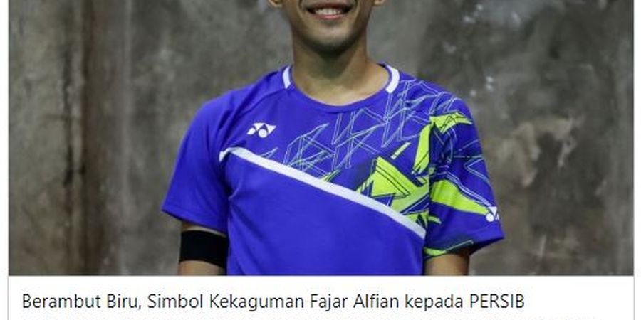 Rambut Baru Pebulutangkis Ini Jadi Perhatian, Mengaku Bukti Cinta Kepada Persib