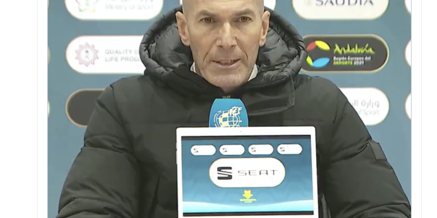 Zinedine Zidane Sebut Babak Pertama Piala Super Spanyol Menyulitkan