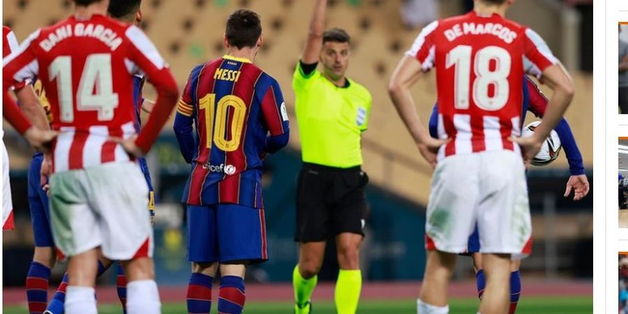 Messi Dapat Kartu Merah Pertama di Barcelona, Ronaldo Masih Lebih Kasar 