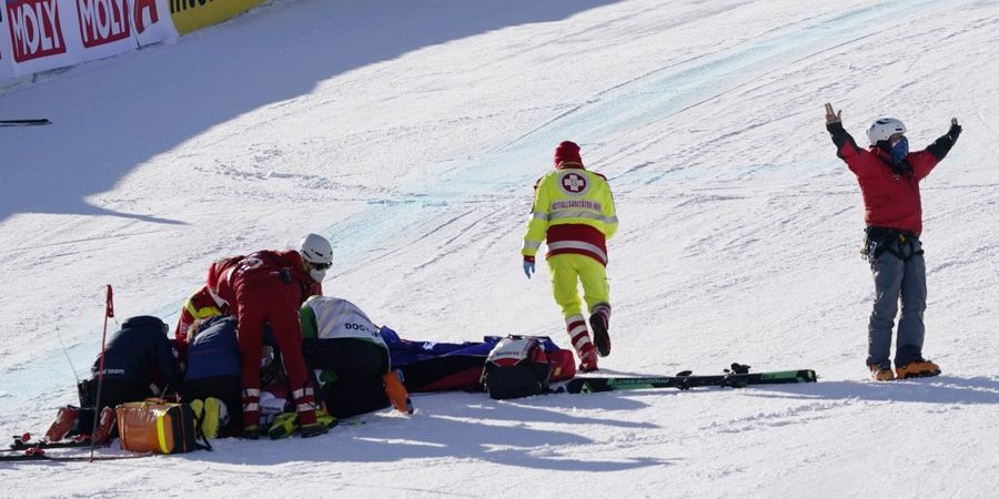 Terlibat Kecelakaan Horor, Atlet Ski Es Ini Langsung Tak Berdaya