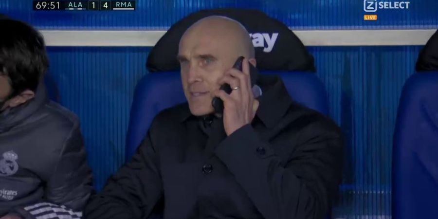 Hasil Liga Spanyol - Asisten Zidane Terima Telepon di Tengah Laga, Real Madrid Pesta di Kandang Lawan