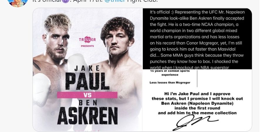 Asal Dibayar Fans, Ben Askren Akan Cekik YouTuber dengan Cara Ilegal