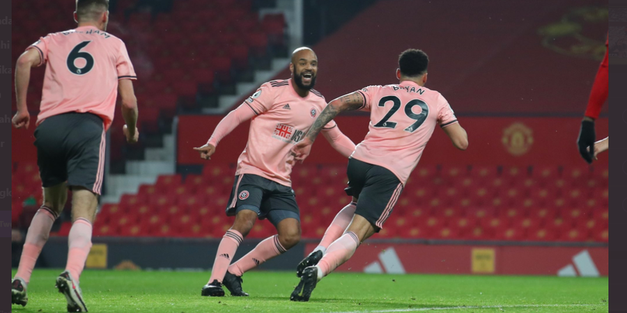 Babak I Man United Vs Sheffield United - Alumnus Akademi Man City Cetak Gol, Setan Merah Tertinggal 0-1