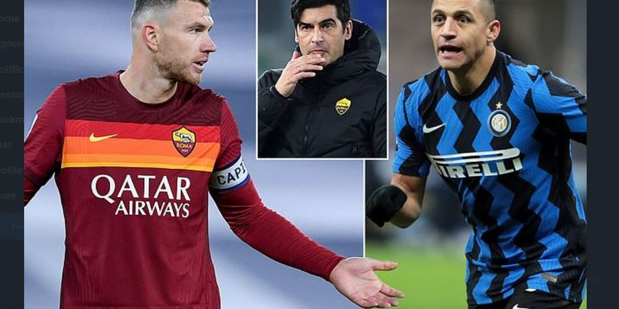Berita Transfer Liga Italia - Barter Edin Dzeko dan Alexis Sanchez, Siapa yang Untung?