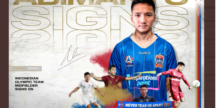 Syahrian Abimanyu Masuk Skuad Utama Newcastle Jets, Bakal Cetak Debut?