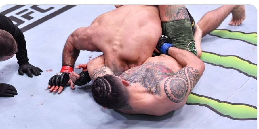 Hasil UFC 258 - Korban Petarung Paling Seram Bangkit, Kunci Juara Dunia Brazilian Jiu-jitsu