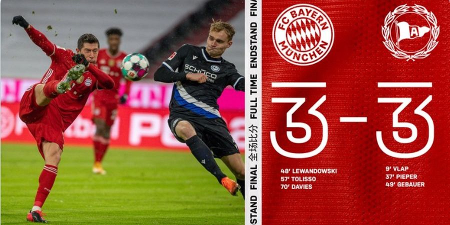 Hasil Bundesliga - Juara Dunia Harus Comeback, Bayern Muenchen Cuma Raih 1 Poin