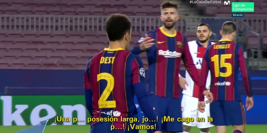 Lionel Messi Cuma Terdiam, Pique dan Griezmann Saling Mengumpat Saat Barcelona Dibombardir PSG