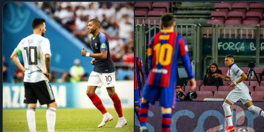 PSG Singkirkan Barcelona, Kylian Mbappe Jadi Monster Mengerikan bagi Lionel Messi