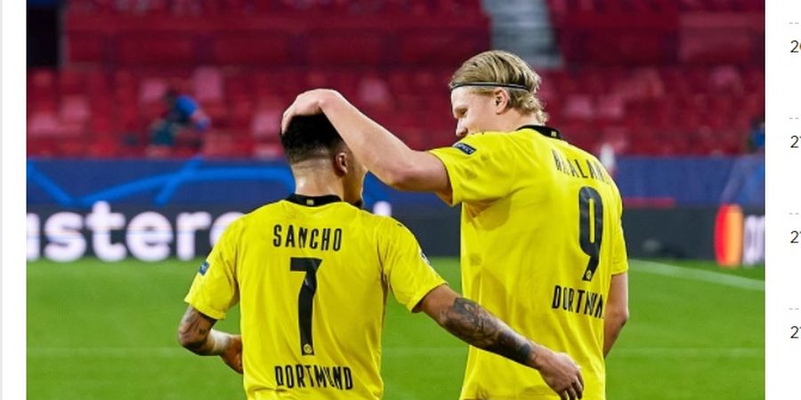 Dortmund Nyatakan Sikap soal Masa Depan Erling Haaland dan Jadon Sancho
