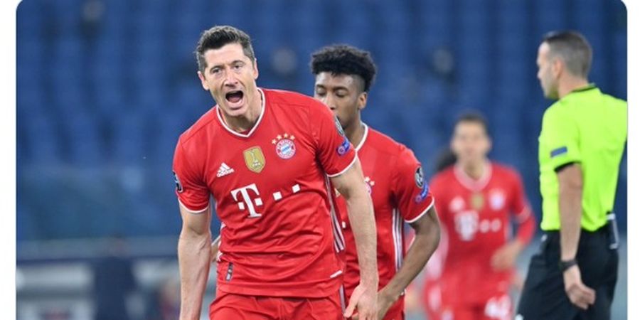 Hasil Babak I - Lewandowski Dekati Ronaldo-Messi, Bayern Unggul 3-0 atas Lazio