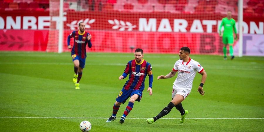 Dibantu Lionel Messi, Bocah Nakal Bawa Barcelona Ungguli Sevilla di Paruh Pertama