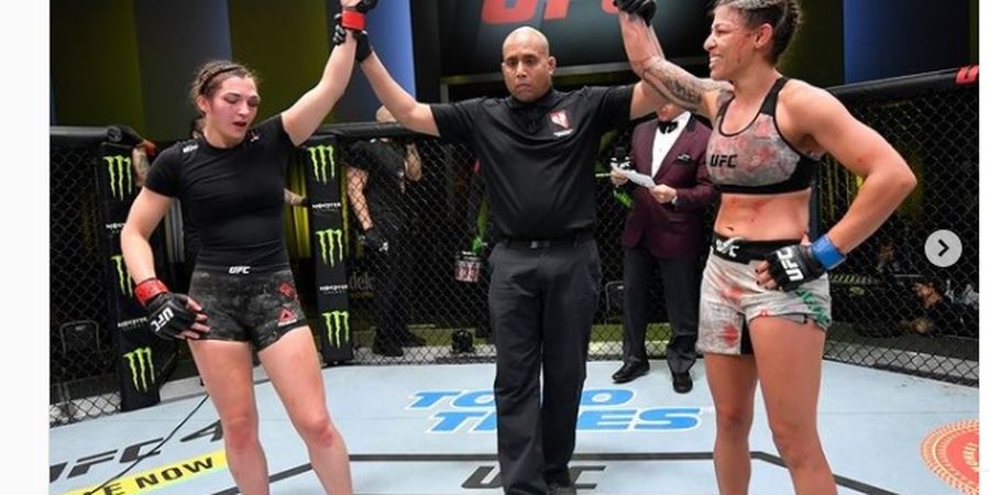 Hasil UFC Vegas 20 - Duel Jagoan Cantik Berakhir Imbang dengan Mata Lebam Besar