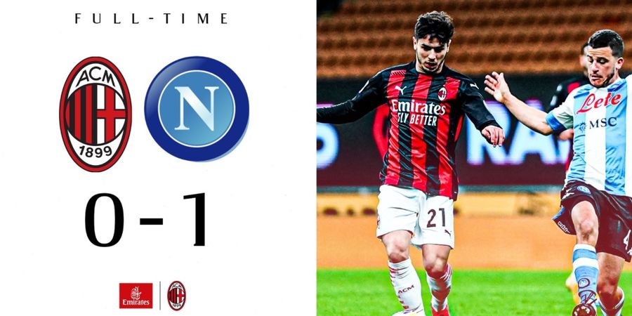 Hasil Liga Italia - Takluk dari Napoli, AC Milan Tertinggal 9 Poin dari Inter Milan