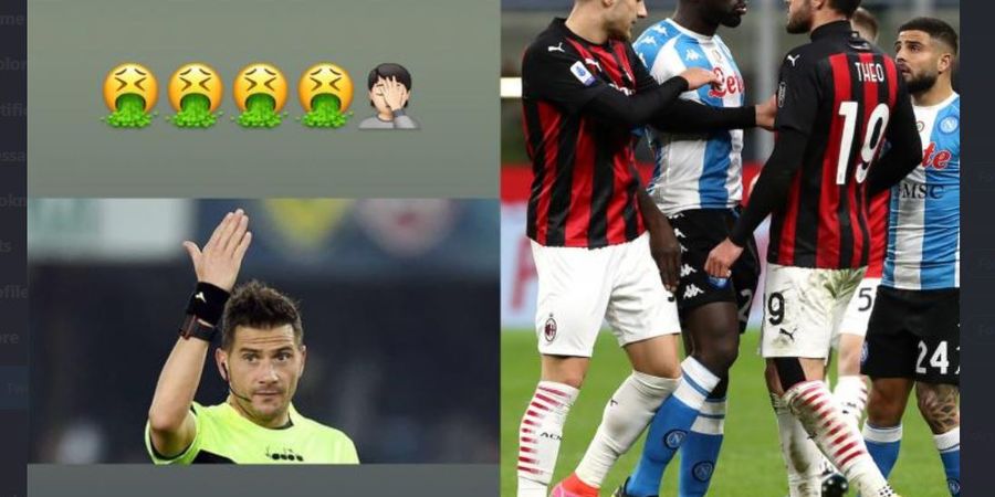 Jejak Digital Itu Kejam, Sayap Subur AC Milan Terancam Sanksi gegara Emotikon Muntah dan Tepuk Jidat ke Wasit