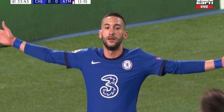 Cuma 1 Gol Lagi, Hakim Ziyech Bakal Setajam Eks Striker Arsenal di Liga Champions