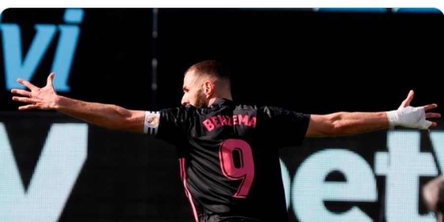 Hasil Babak 1 - Benzema Tampil Trengginas, Real Madrid Unggul 2-1