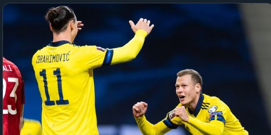 Saktinya Zlatan Ibrahimovic, Sudah Tahu bakal Cetak Assist 10 Detik sebelum Gol Swedia