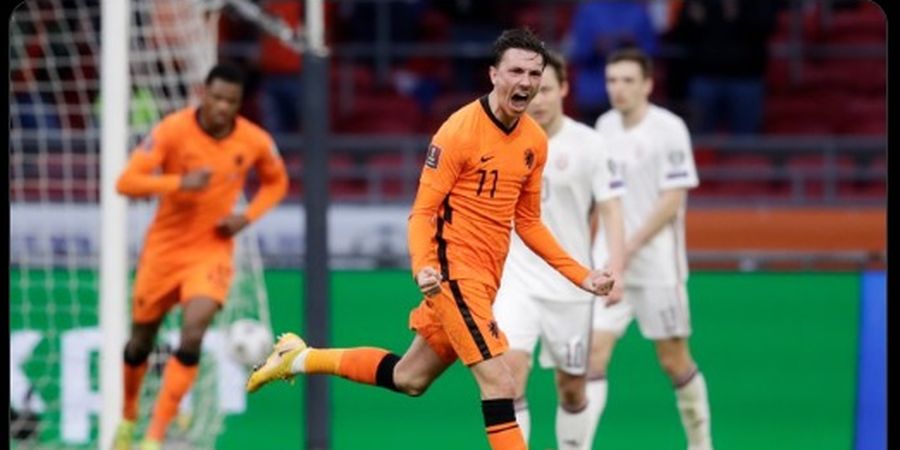Hasil Kualifikasi Piala Dunia 2022 - Butuh 37 Tembakan untuk Cetak 2 Gol, Belanda Tebus Dosa