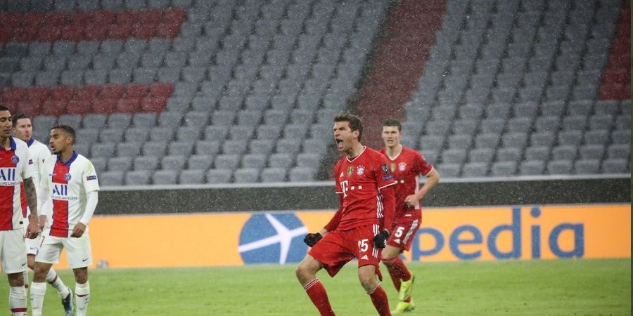 PSG Vs Bayern Muenchen - Thomas Mueller Kritik Keputusan Wasit