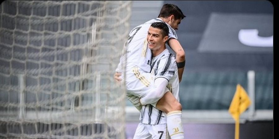 Hasil Babak I - Tembakan Ronaldo Kena Tiang, Untung Ada Morata, Juventus Unggul 2-0