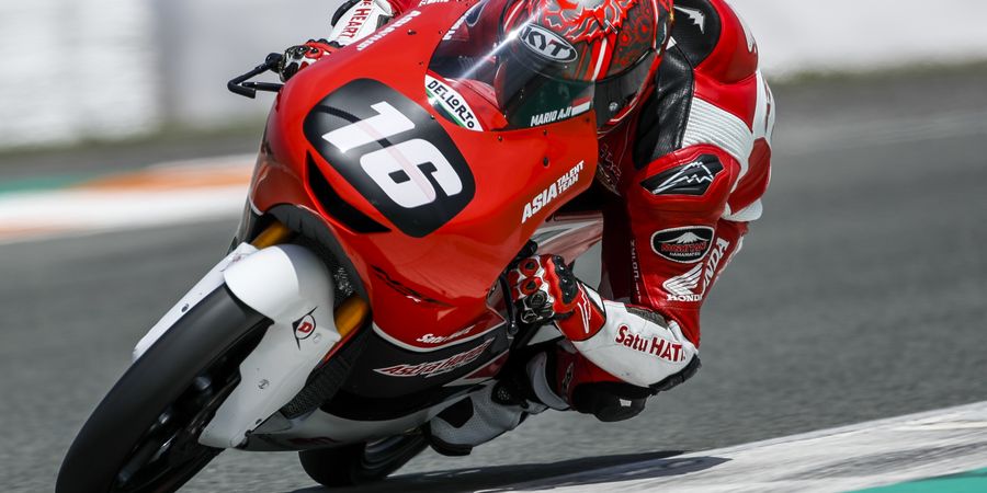 Pembalap Indonesia Mario Aji Cetak Pole Position pada Kejuaraan Dunia Junior Moto3