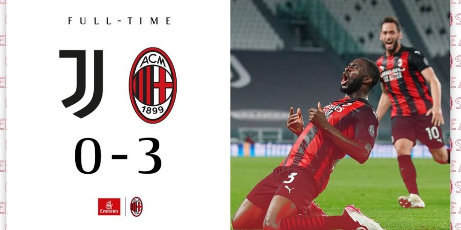 Hasil Liga Italia - Ronaldo bak Hantu, AC Milan Menang 3-0 atas Juventus meski Gagal Penalti