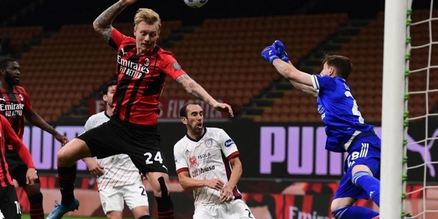 Hasil Liga Italia - Tanpa Gol Lawan Cagliari, AC Milan Gagal Pastikan Tiket Liga Champions Pekan Ini