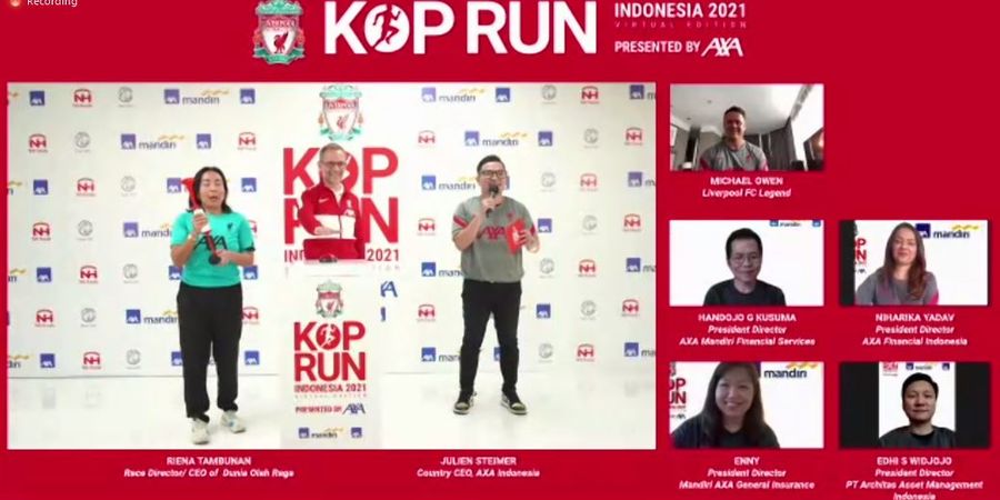 Kop Run Indonesia 2021 Digelar Virtual, Michael Owen Tantang Masyarakat Indonesia Tetap Bugar di Masa Pandemi