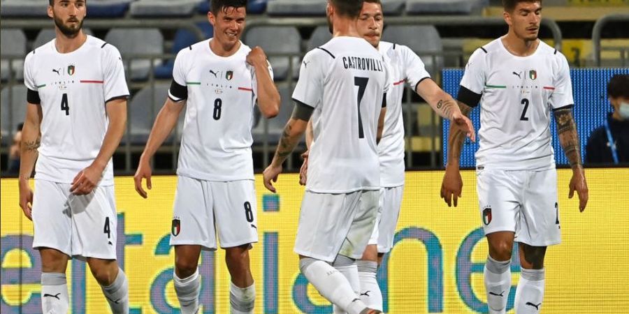 Hasil Laga Persahabatan - Rekan Cristiano Ronaldo Gemilang, Italia Bantai Tim Terlemah Dunia
