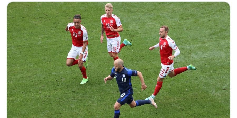Hasil EURO 2020 - Christian Eriksen Kolaps, Denmark-Finlandia Ditunda