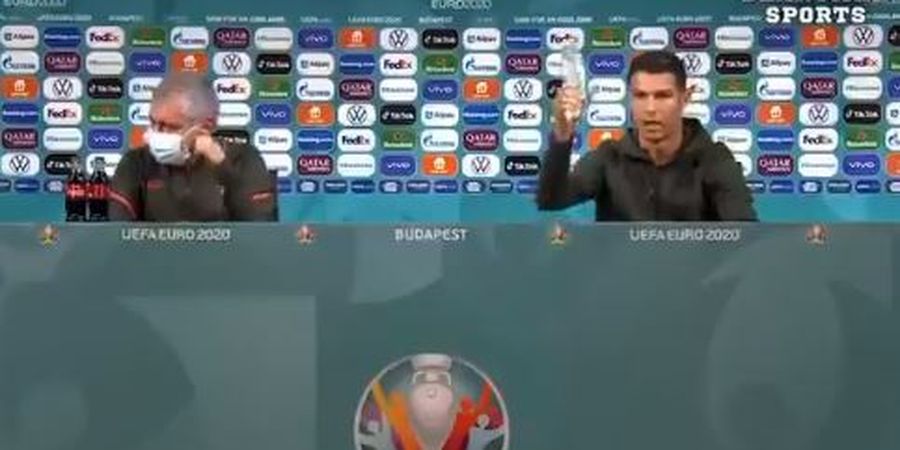 Cristiano Ronaldo Marah karena Soda di Konferensi Pers Hungaria Vs Portugal