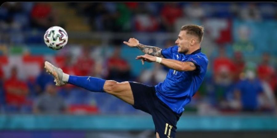 EURO 2020 - Robek Gawang Swiss, Ciro Immobile Sejajar dengan Striker Legendaris Italia